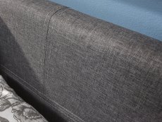 GFW GFW Ecuador 5ft King Size Grey Hopsack Upholstered Fabric End Lift Ottoman Bed Frame