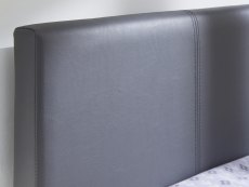 GFW GFW Bed in a Box 3ft Single Grey Upholstered Faux Leather Bed Frame