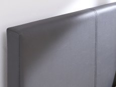 GFW GFW Bed in a Box 5ft King Size Grey Upholstered Faux Leather Bed Frame