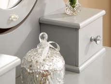 GFW GFW Grace Grey LED Dressing Table and Stool (Flat Packed)