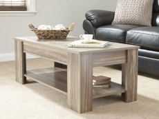 GFW GFW Arvika Walnut Lift Up Coffee Table (Flat Packed)