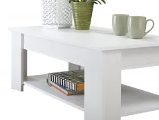 GFW GFW Arvika White Lift Up Coffee Table