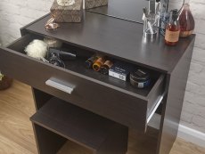 GFW GFW Julia Espresso Dressing Table and Stool (Flat Packed)