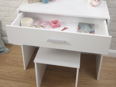GFW GFW Julia White Dressing Table and Stool (Flat Packed)