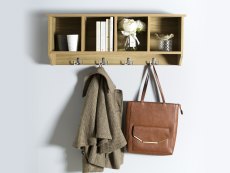 GFW GFW Kempton Oak Wall Rack (Flat Packed)