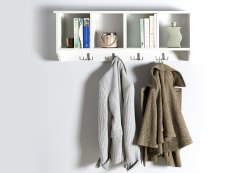 GFW GFW Kempton White Wall Rack (Flat Packed)