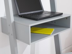 GFW GFW Stockholm Grey Ladder Desk (Flat Packed)