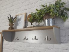 GFW GFW Lancaster Grey Wall Rack (Flat Packed)
