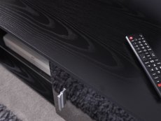 GFW GFW Lima Black High Gloss 2 Door TV Cabinet (Flat Packed)