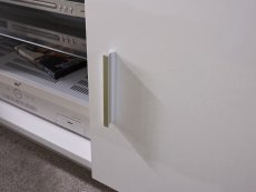 GFW GFW Lima White High Gloss 2 Door TV Cabinet (Flat Packed)