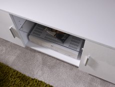 GFW GFW Lima White High Gloss 2 Door TV Cabinet (Flat Packed)