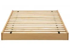 GFW GFW Madrid 3ft Single Oak Wooden Trundle Under Bed Frame