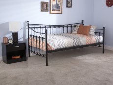 GFW Memphis Black Day Bed Frame