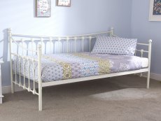 GFW GFW Memphis 3ft Single Ivory Day Bed Frame