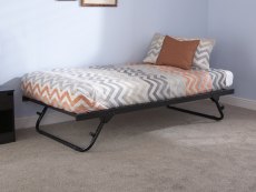 GFW GFW Memphis 3ft Single Black Trundle Under Bed Frame