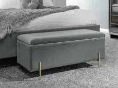 GFW Mystica Grey Ottoman Storage Bench