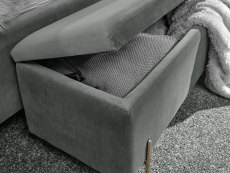 GFW GFW Mystica Grey Ottoman Storage Bench (Flat Packed)