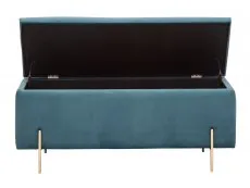 GFW GFW Mystica Teal Ottoman Storage Bench