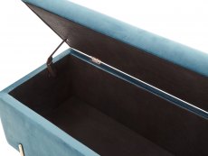 GFW GFW Mystica Teal Ottoman Storage Bench (Flat Packed)