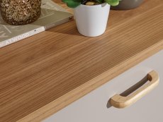 GFW GFW Nordica Oak and White Shoe Cabinet (Flat Packed)
