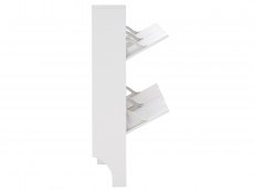 GFW GFW Osaka White 4 Drawer Narrow Shoe Cabinet (Flat Packed)