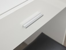 GFW GFW Ottawa White High Gloss 1 Drawer Dressing Table and Stool (Flat Packed)