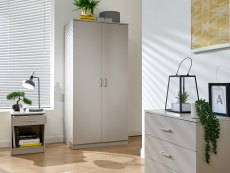 GFW GFW Panama Grey 3 Piece Bedroom Furniture Package (Flat Packed)