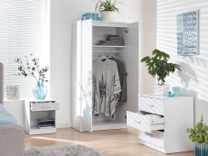 GFW GFW Panama White 3 Piece Bedroom Furniture Package (Flat Packed)