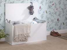 GFW GFW Panama White Blanket Box (Flat Packed)