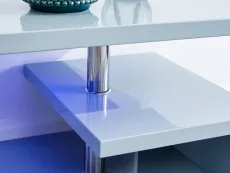 GFW GFW Polar Grey High Gloss Coffee Table with LED Lighting