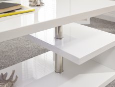 GFW GFW Polar White High Gloss LED Coffee Table (Flat Packed)