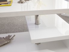 GFW GFW Polar White High Gloss LED Coffee Table (Flat Packed)