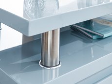 GFW GFW Polar Grey High Gloss 2 Door Sideboard with LED (Flat Packed)