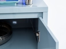 GFW GFW Polar Grey High Gloss 2 Door Sideboard with LED (Flat Packed)