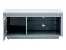 GFW GFW Polar Grey High Gloss 1 Door TV Cabinet with LED (Flat Packed)