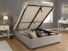 GFW GFW Regal 5ft King Size Grey Upholstered Fabric Ottoman Bed Frame