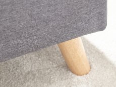 GFW GFW Secreto Light Grey Upholstered Fabric Blanket Box (Flat Packed)