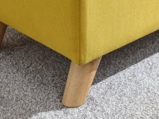GFW GFW Secreto Mustard Upholstered Fabric Blanket Box (Flat Packed)