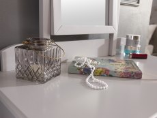 GFW GFW Shaker Grey Dressing Table and Stool (Flat Packed)