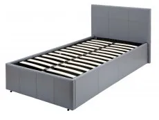 GFW GFW Ecuador Grey Faux Leather Side Lift Ottoman Bed Frame