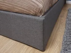 GFW GFW Ecuador Grey Hopsack Fabric Side Lift Ottoman Bed Frame