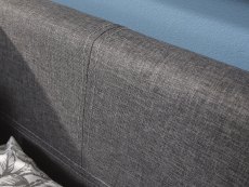 GFW GFW Ecuador 4ft Small Double Grey Hopsack Upholstered Fabric Side Lift Ottoman Bed Frame