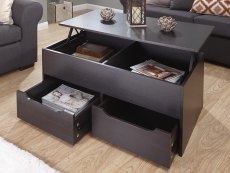 GFW GFW Ultimate Espresso 2 Drawer Storage Coffee Table (Flat Packed)