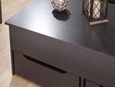 GFW GFW Ultimate Espresso 2 Drawer Storage Coffee Table (Flat Packed)