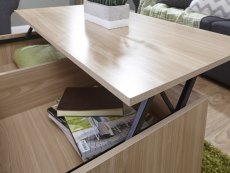 GFW GFW Ultimate Oak 2 Drawer Storage Coffee Table (Flat Packed)