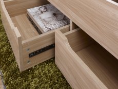 GFW GFW Ultimate Oak 2 Drawer Storage Coffee Table (Flat Packed)