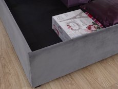 GFW GFW Utah 5ft King Size Sundance Grey Upholstered Fabric Ottoman Bed Frame