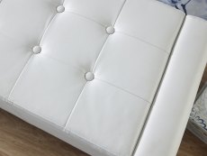 GFW GFW Verona White Upholstered Faux Leather Storage Bench (Flat Packed)
