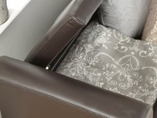 GFW GFW Verona Brown Upholstered Faux Leather Window Seat (Flat Packed)