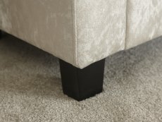 GFW GFW Verona Oyster Crushed Velvet Upholstered Fabric Window Seat (Flat Packed)
